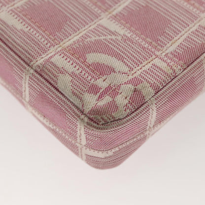 Chanel Travel Line Flap Bag Nylon, PINK, NYLON, Travel bag