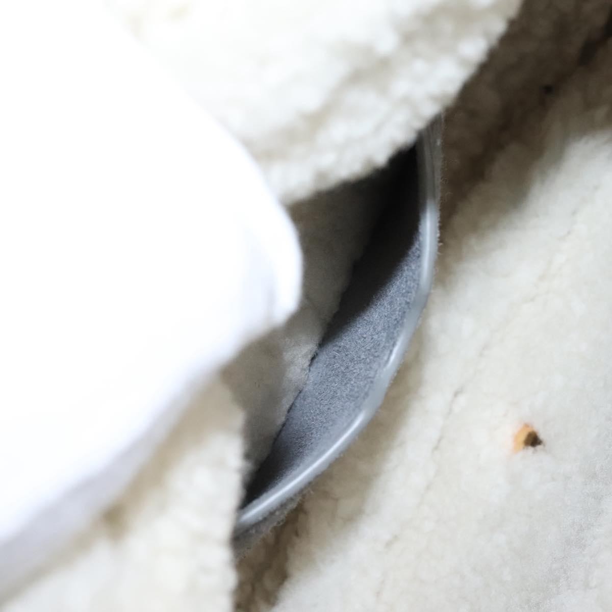 Christian Dior Bobby Flap Bag Shearling and Suede, GRAY, SUEDE, Shoulder bag