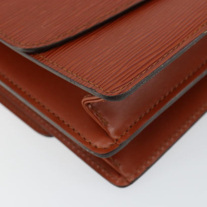 Louis Vuitton Grenelle Shoulder Bag Epi Leather, BROWN, LEATHER, Shoulder bag