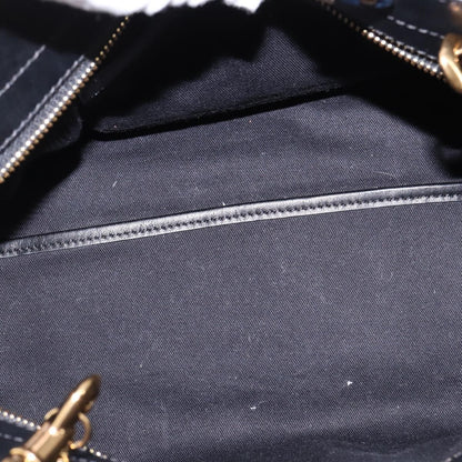 Chloe Alice Satchel Leather, NAVY, LEATHER, Handbag