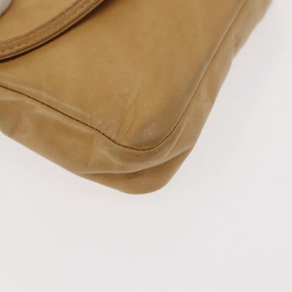 Chanel Vintage Flap Waist Bag Leather, BEIGE, LEATHER, Clutche & pouche