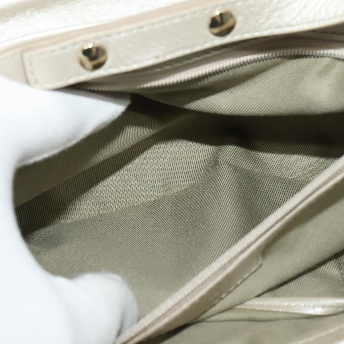 Bvlgari Chandra Flap Shoulder Bag Leather, SILVER, LEATHER, Shoulder bag