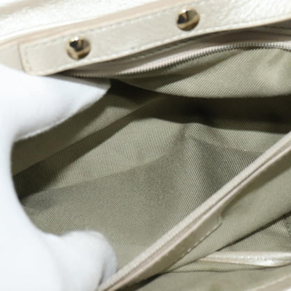 Bvlgari Chandra Flap Shoulder Bag Leather, SILVER, LEATHER, Shoulder bag