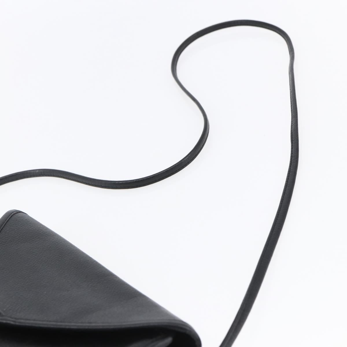 Saint Laurent Vintage Shoulder Bag Leather, BLACK, LEATHER, Shoulder bag