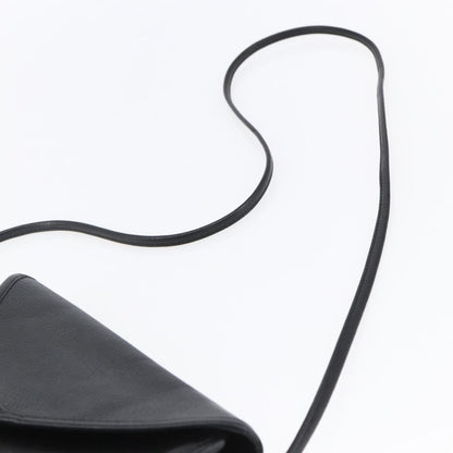 Saint Laurent Vintage Shoulder Bag Leather, BLACK, LEATHER, Shoulder bag