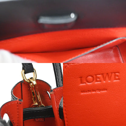 Loewe Lazo Bag Leather, BLACK, LEATHER, Handbag