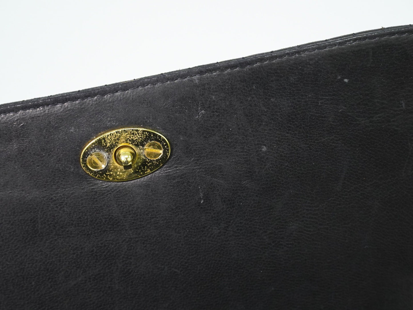 Bally Vintage Handbag Quilted Leather, BLACK, LEATHER, Handbag