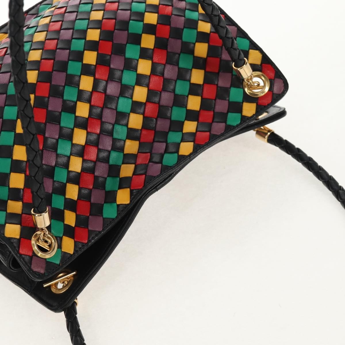 Bottega Veneta Intrecciato Shoulder bag Leather, MULTICOLOUR, LEATHER, Shoulder bag