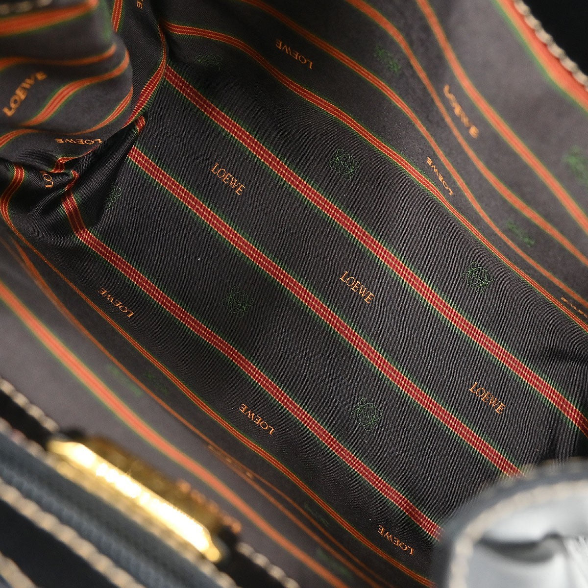 Loewe Vintage Velazquez Top Handle Bag Leather, BLACK, LEATHER, Handbag