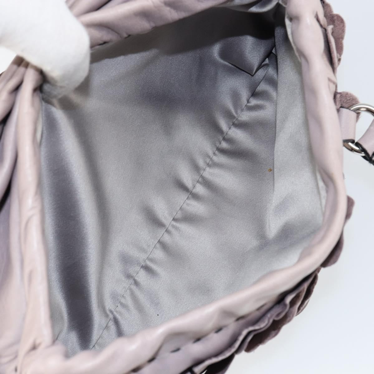 Valentino Garavani Rose Handbag Leather, PURPLE, LEATHER, Handbag