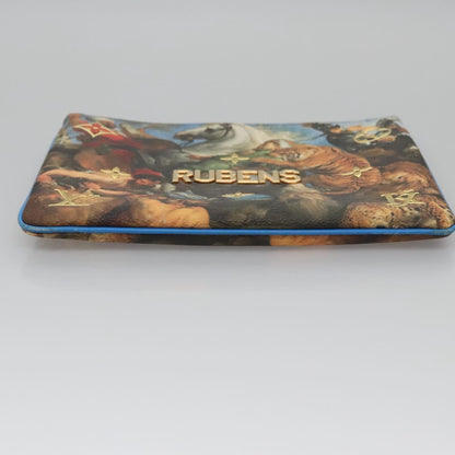 Louis Vuitton Pochette Clutch Limited Edition Jeff Koons Rubens Print Canvas, MULTICOLOUR, CANVAS, Clutche & pouche