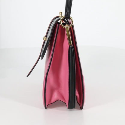 Prada Belle Top Handle Bag City Calf, PINK, LEATHER, Handbag