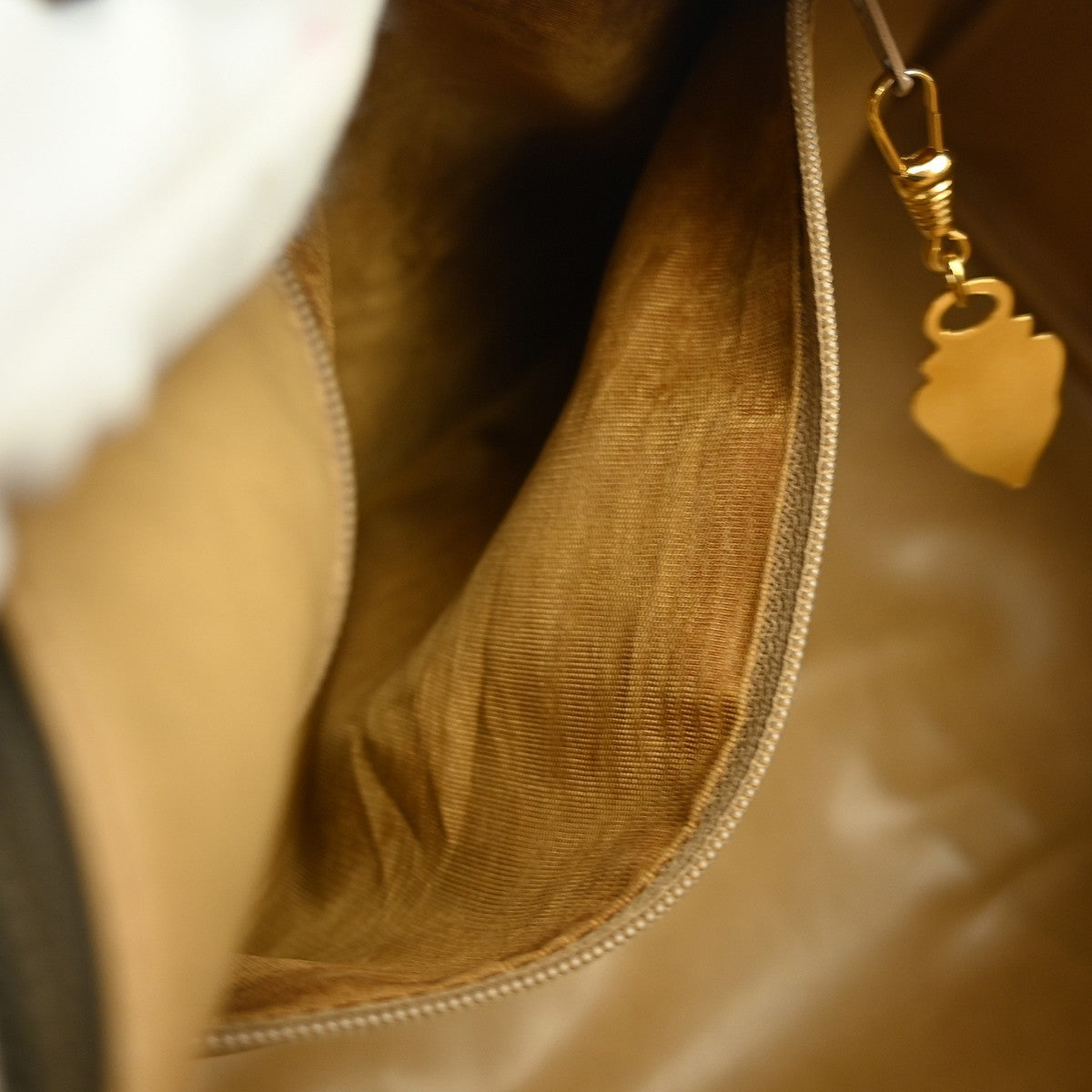 Gucci Vintage Handbag Canvas, BEIGE, CANVAS, Handbag