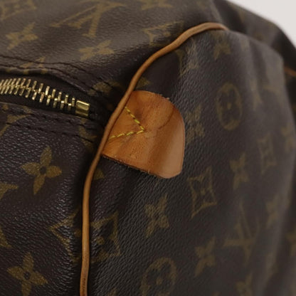 Louis Vuitton Keepall Bag Monogram Canvas, BROWN, CANVAS, Travel bag
