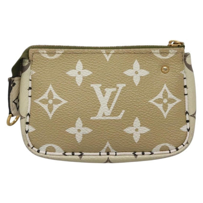 Louis Vuitton Mini pochette accessoire Limited edition Monogram canvas, GREEN, CANVAS, Clutche & pouche