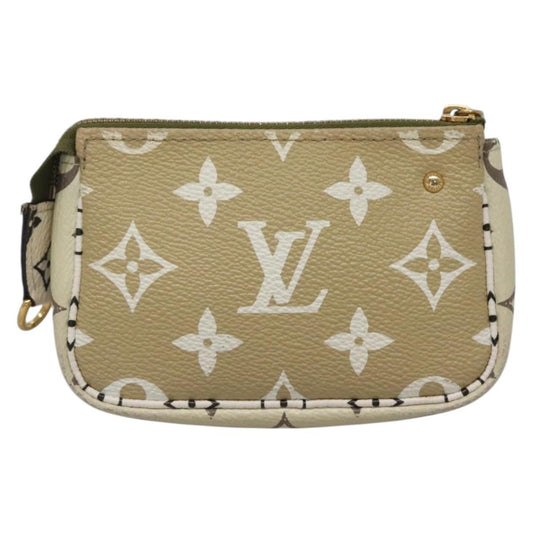 Louis Vuitton Mini pochette accessoire Limited edition Monogram canvas, GREEN, CANVAS, Clutche & pouche