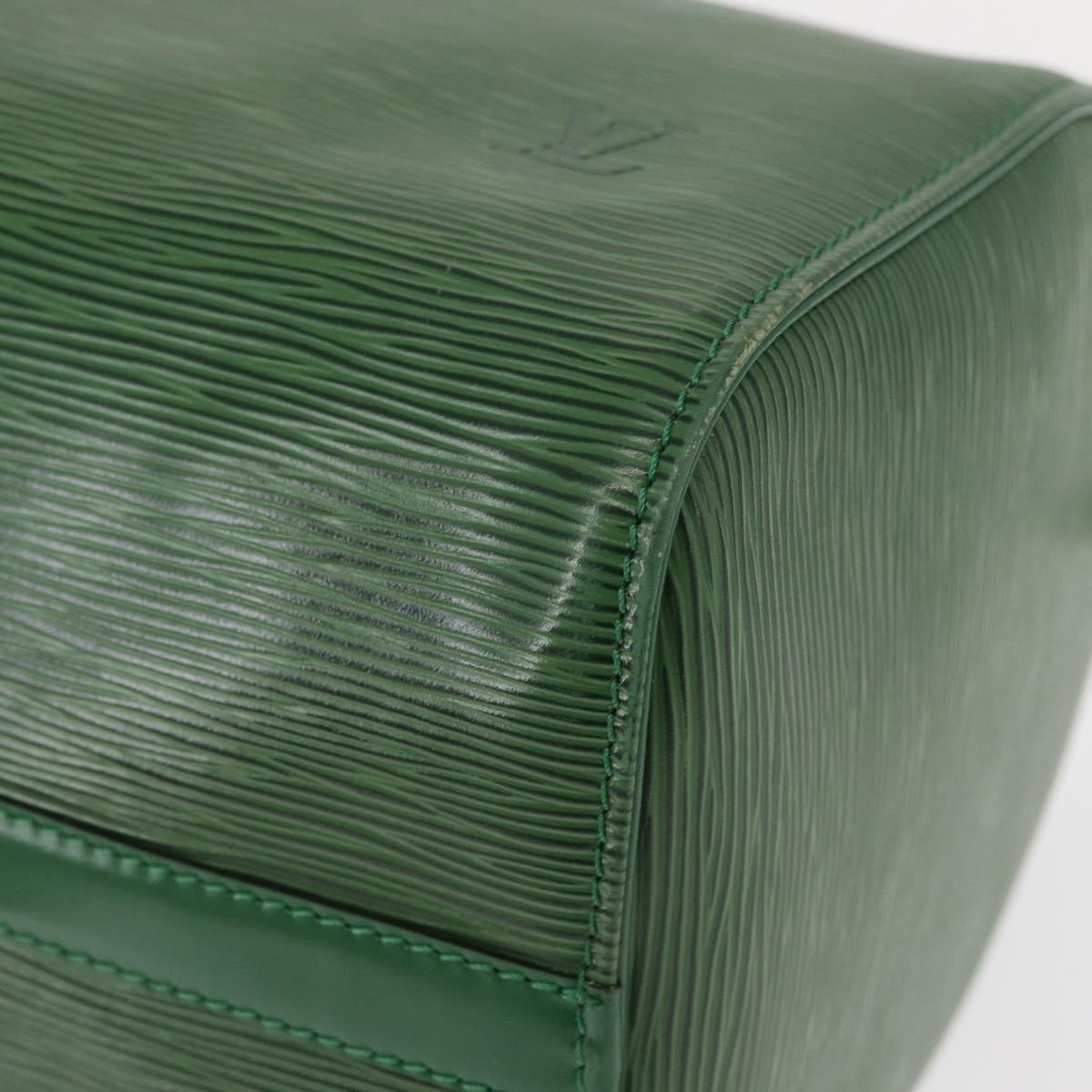 Louis Vuitton Speedy Handbag Epi Leather, GREEN, LEATHER, Handbag