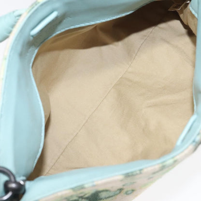 Bottega Veneta Vintage Shoulder Bag Canvas, GREEN, CANVAS, Shoulder bag