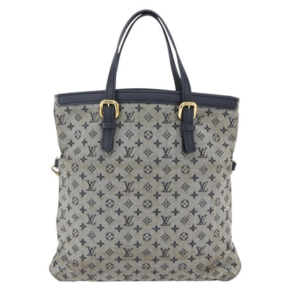 Louis Vuitton Francoise handbag Mini lin, BLUE, CANVAS, Tote bag