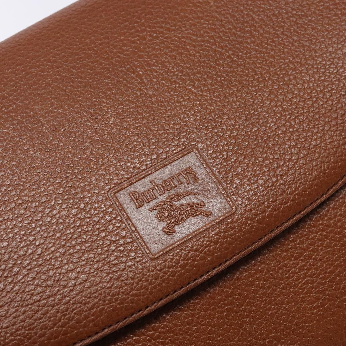 Burberry Flap Shoulder Bag Leather, BROWN, LEATHER, Shoulder bag