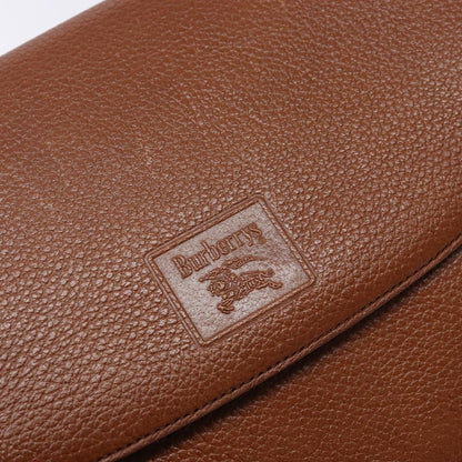 Burberry Flap Shoulder Bag Leather, BROWN, LEATHER, Shoulder bag