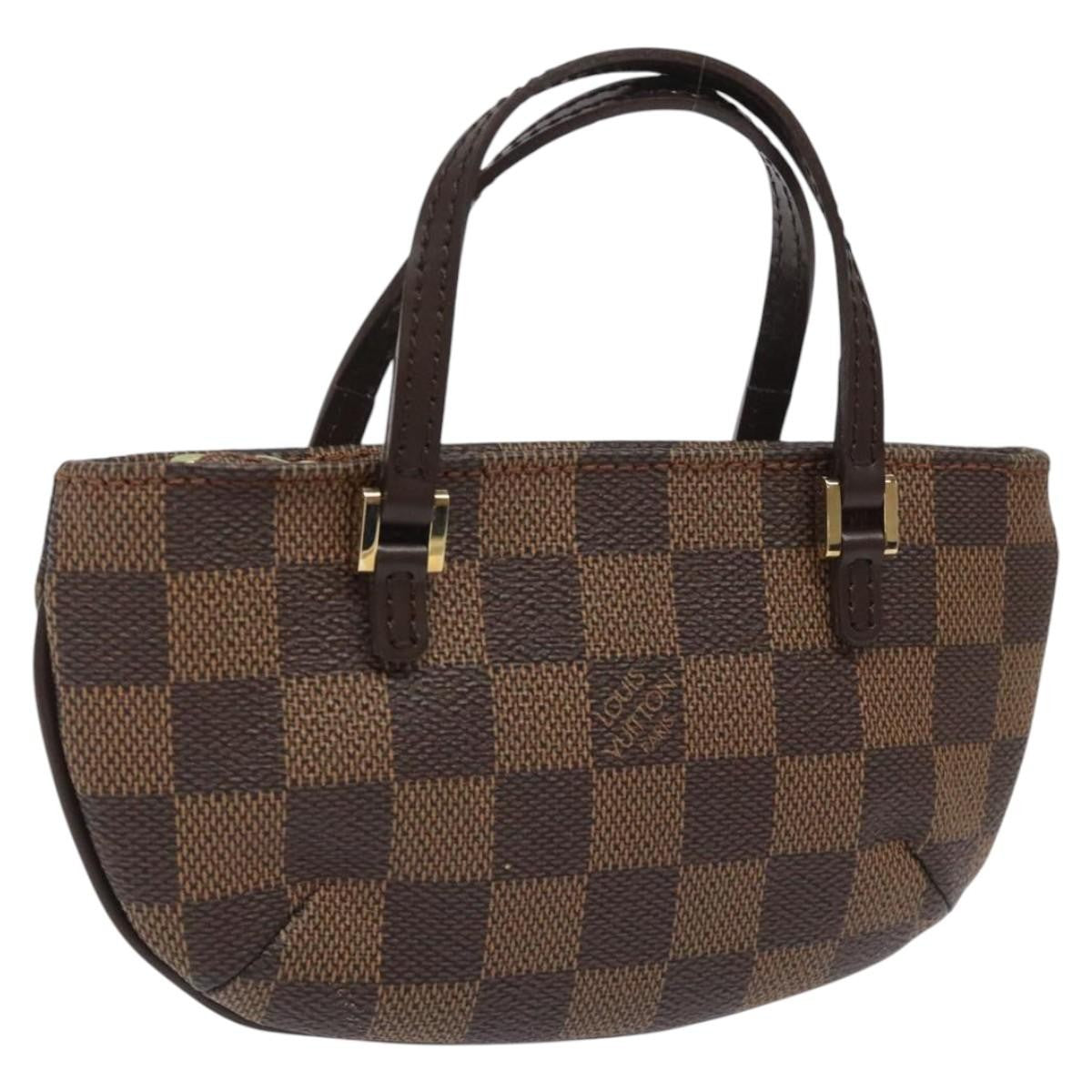 Louis Vuitton Manosque Pochette Damier, BROWN, CANVAS, Clutche & pouche
