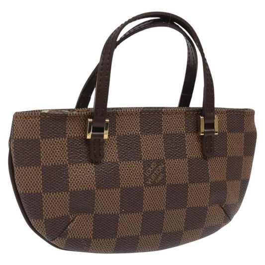 Louis Vuitton Manosque Pochette Damier, BROWN, CANVAS, Clutche & pouche