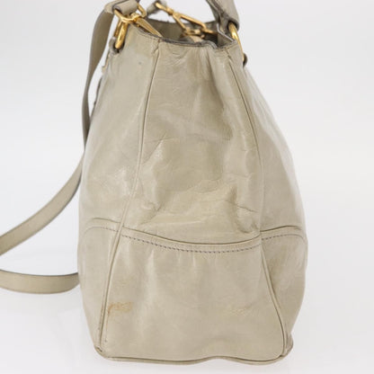 Prada Tote Vitello Daino Vitello Daino, BEIGE, LEATHER, Handbag