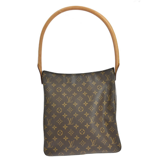 Louis Vuitton Looping Handbag Monogram Canvas, BROWN, CANVAS, Shoulder bag