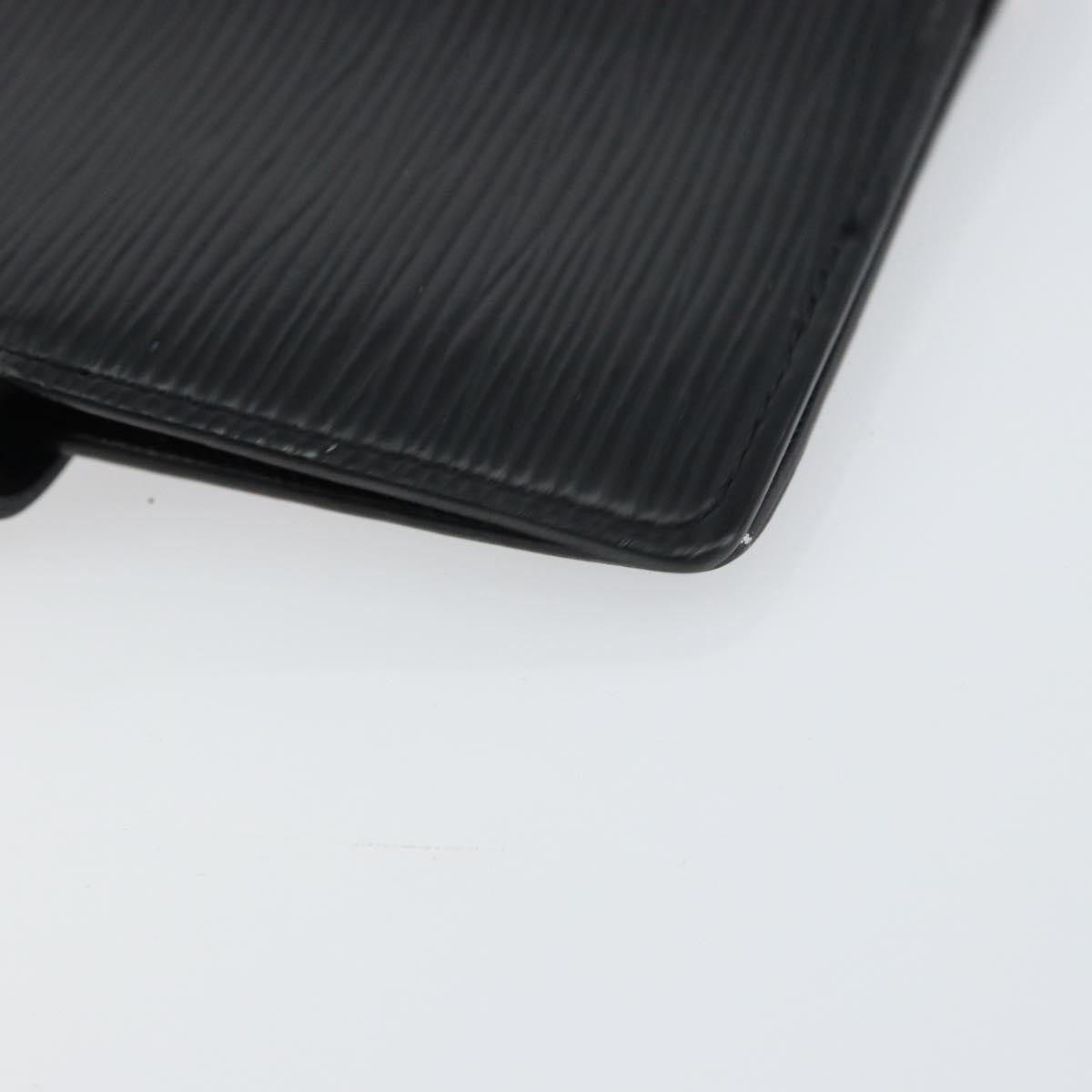 Louis Vuitton Agenda Cover Epi Leather, BLACK, LEATHER, Wallets