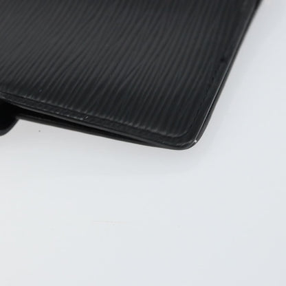 Louis Vuitton Agenda Cover Epi Leather, BLACK, LEATHER, Wallets