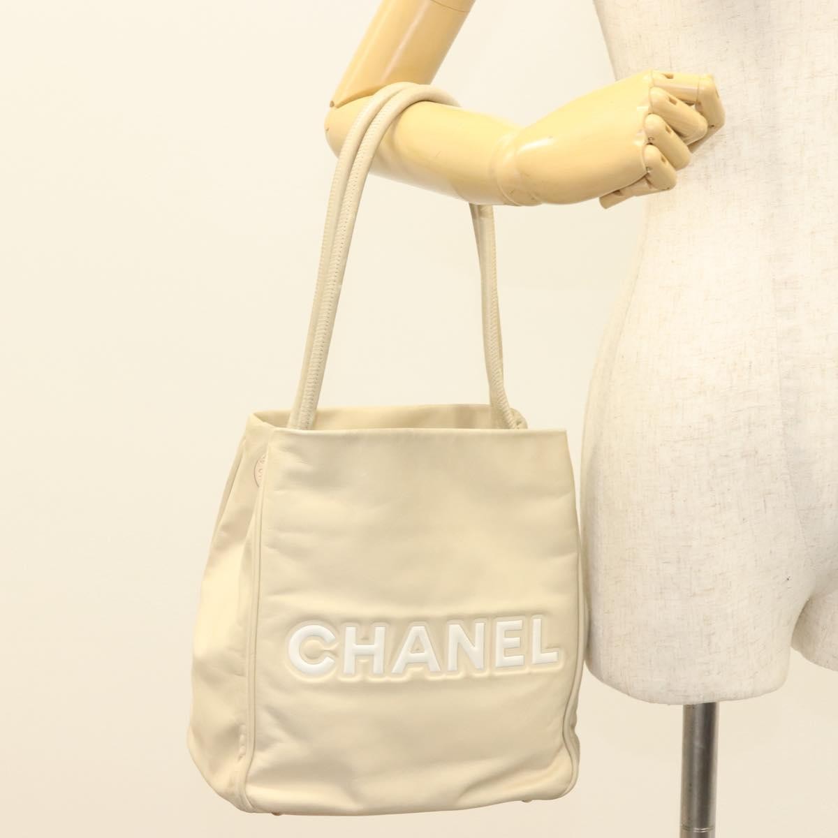 Chanel Camellia Tote Leather, BEIGE, LEATHER, Tote bag