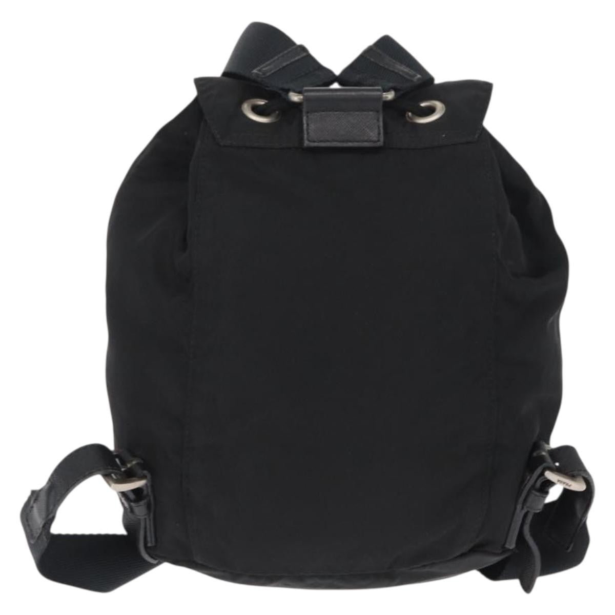 Prada Front Pocket Backpack Tessuto, BLACK, NYLON, Backpack