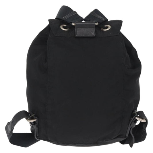 Prada Front Pocket Backpack Tessuto, BLACK, NYLON, Backpack