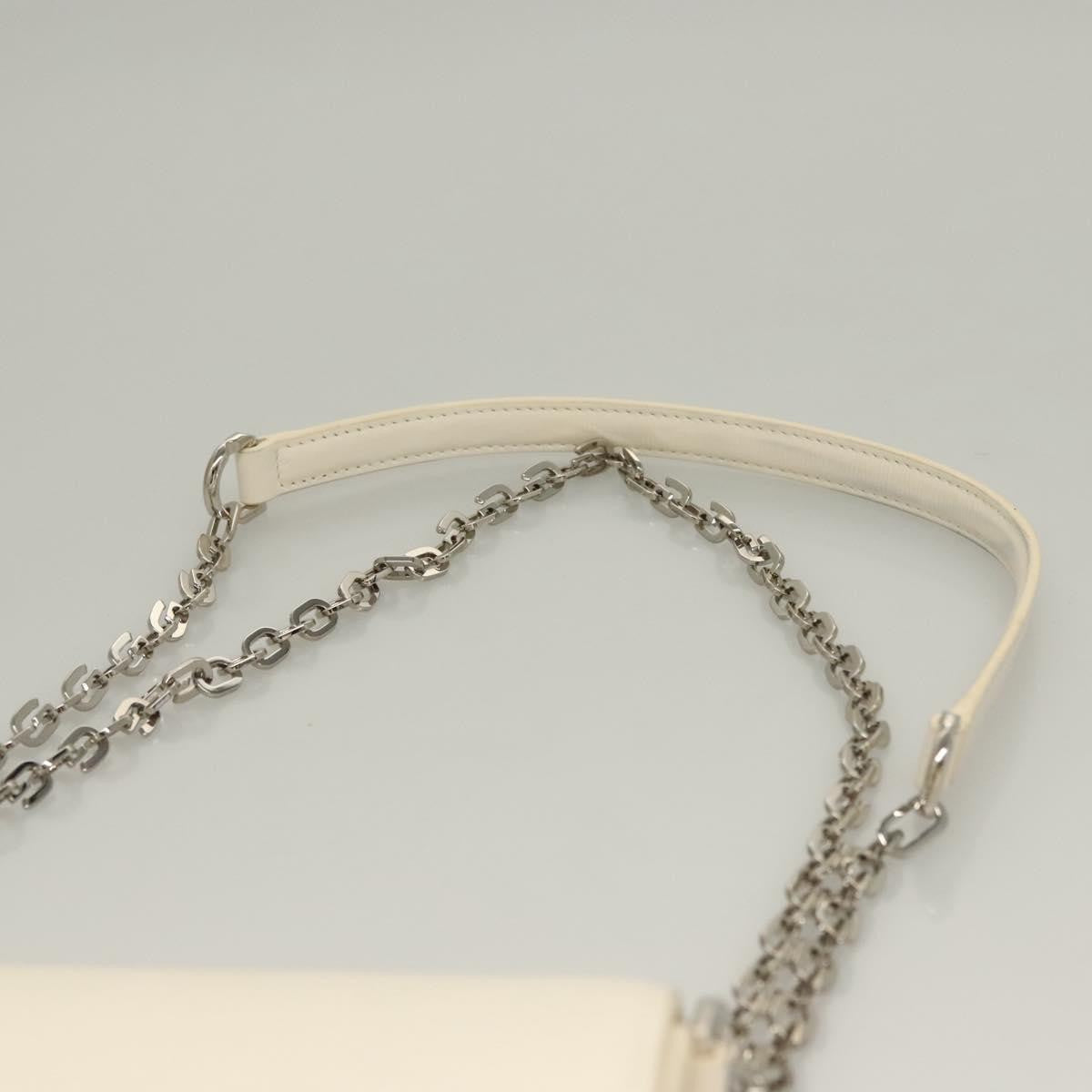 Givenchy 4G Chain Crossbody Bag Leather, WHITE, LEATHER, Crossbody bag