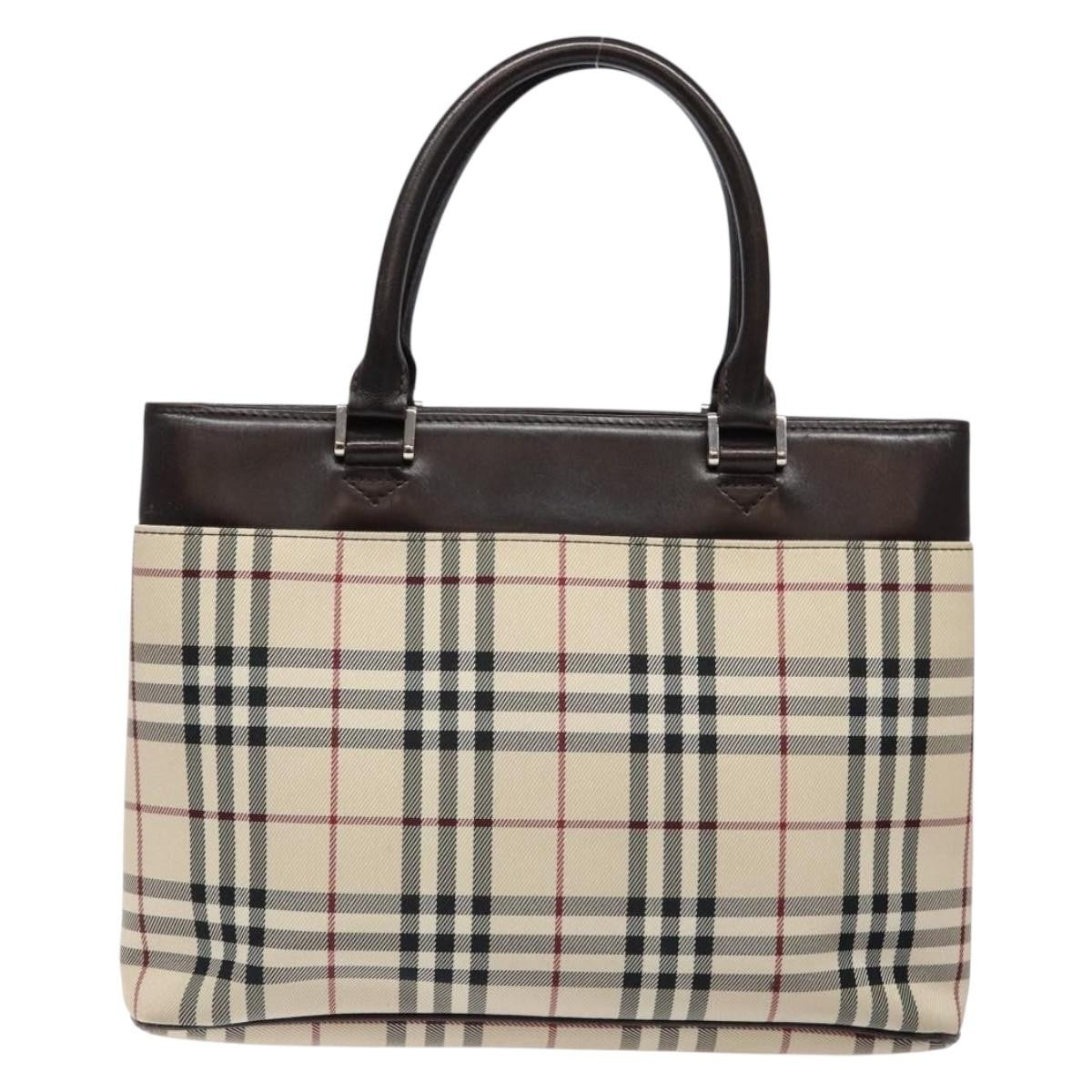 Burberry Nova Check Tote Canvas and Leather, BEIGE, NYLON, Tote bag