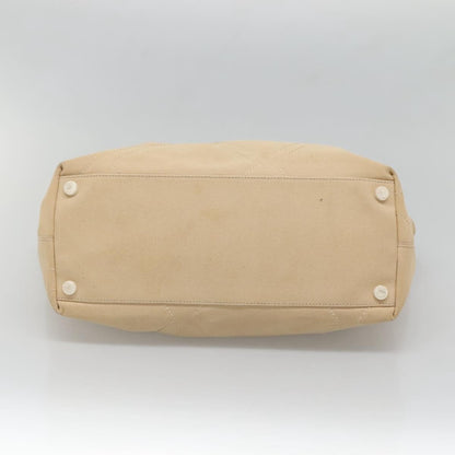 Chanel Vintage Cruise Line No.5 Tote Quilted Canvas, BEIGE, CANVAS, Tote bag