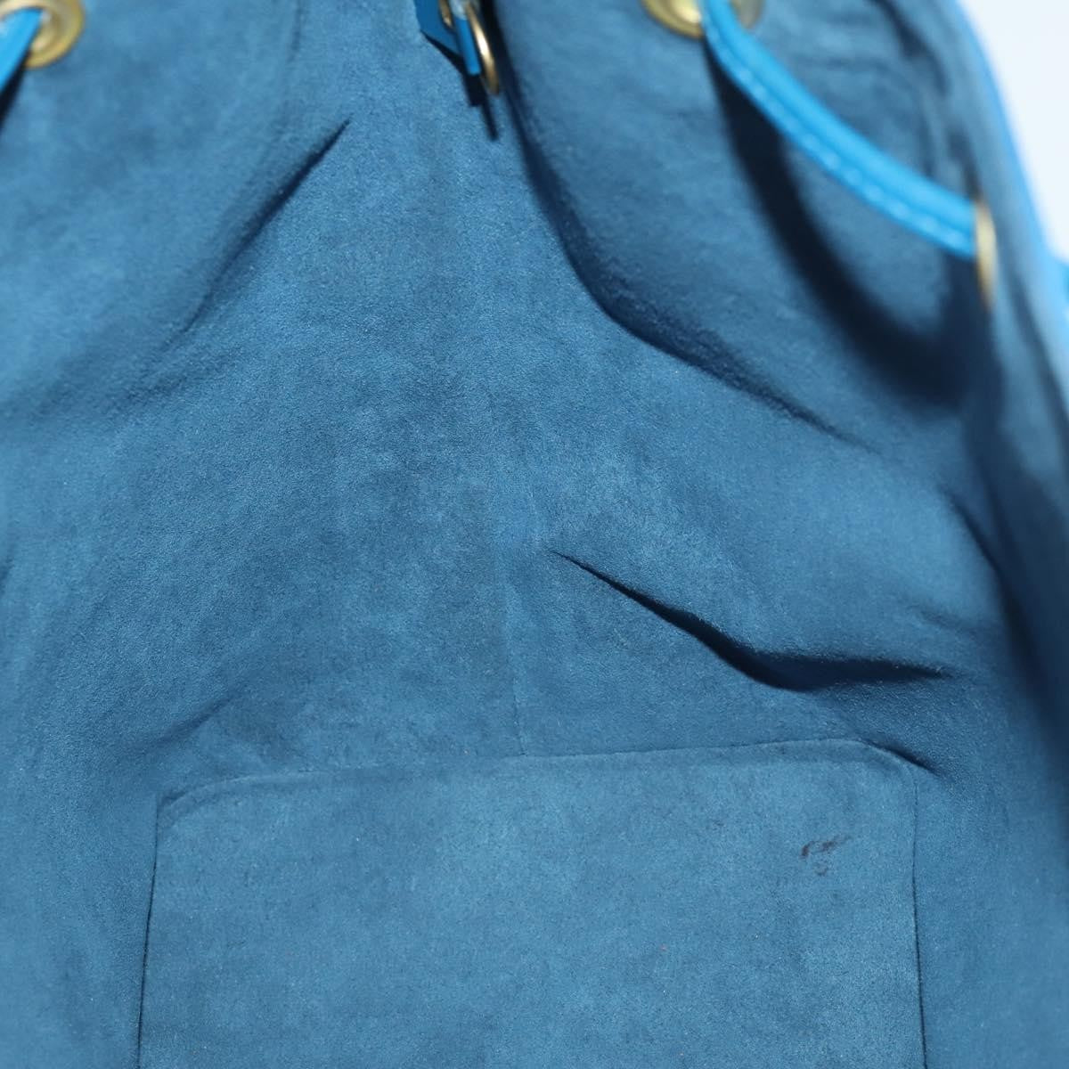 Louis Vuitton Petit Noe Handbag Epi Leather, BLUE, LEATHER, Shoulder bag