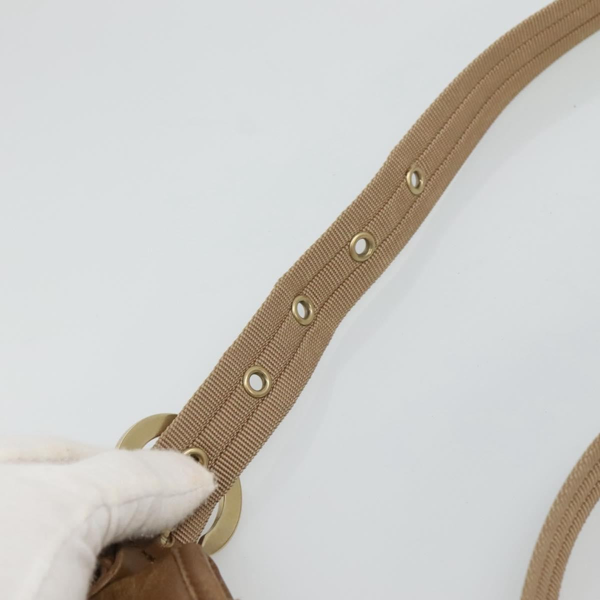 Salvatore Ferragamo Gancini Shoulder Bag Canvas, BLUE, CANVAS, Shoulder bag