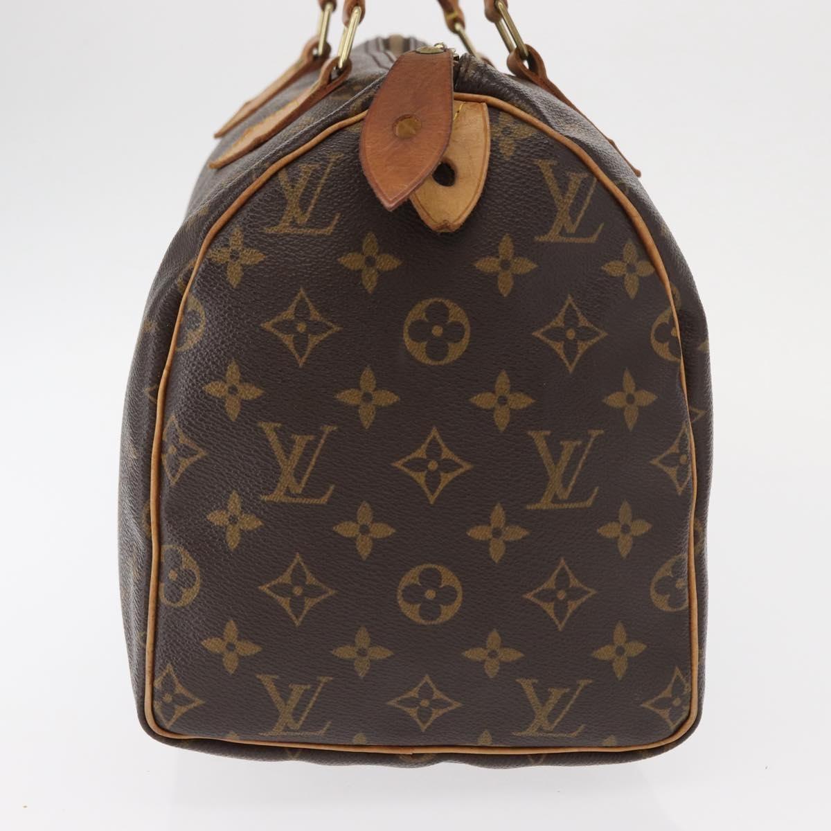 Louis Vuitton Speedy Handbag Monogram Canvas, BROWN, CANVAS, Travel bag