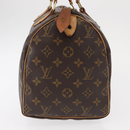Louis Vuitton Speedy Handbag Monogram Canvas, BROWN, CANVAS, Travel bag