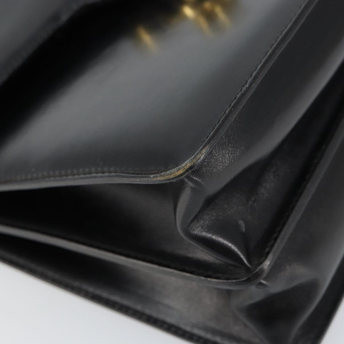 Gucci Vintage Handbag Leather, BLACK, LEATHER, Handbag