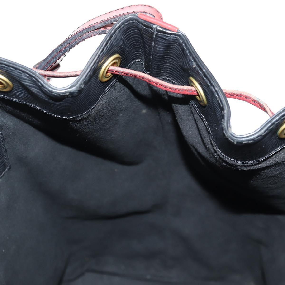 Louis Vuitton Noe Handbag Epi Leather, BLACK, LEATHER, Shoulder bag