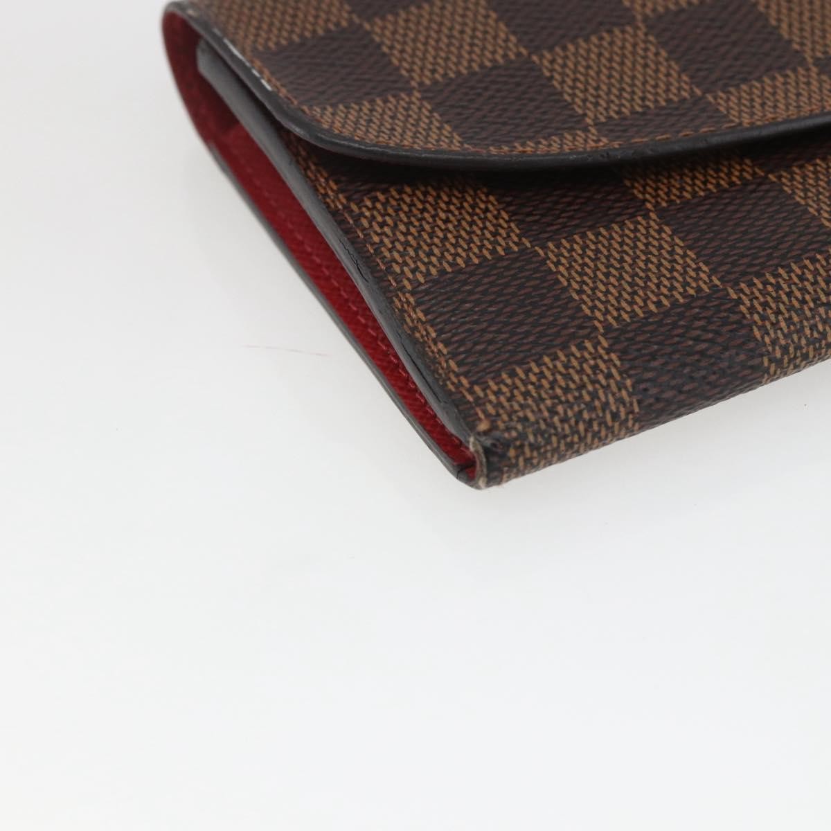 Louis Vuitton Emilie Wallet Damier, BROWN, CANVAS, Wallets