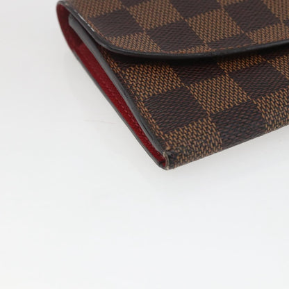 Louis Vuitton Emilie Wallet Damier, BROWN, CANVAS, Wallets