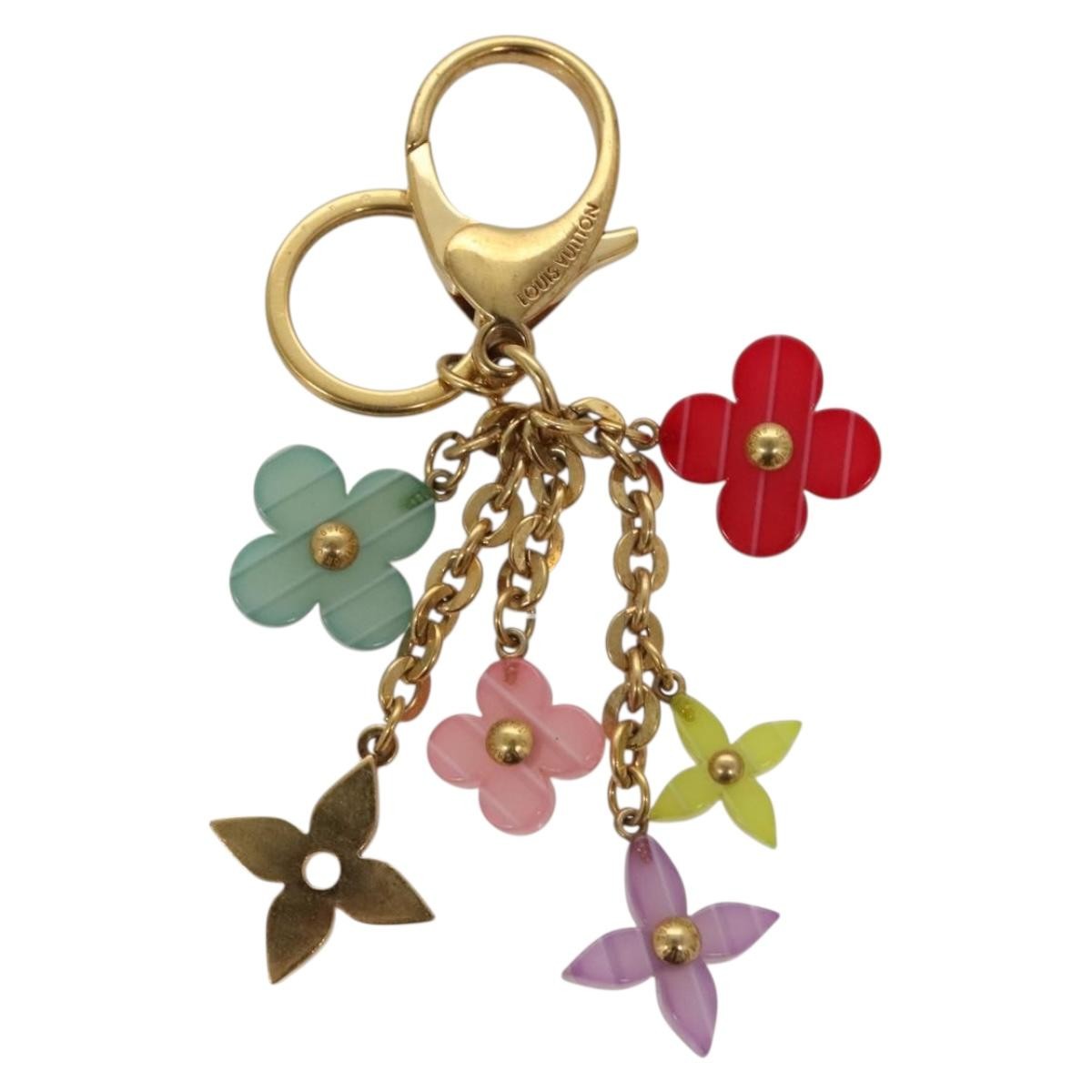 Louis Vuitton Pop Flowers Bag Charm Enamel with Metal, MULTICOLOUR, METAL, Charms and Keychains