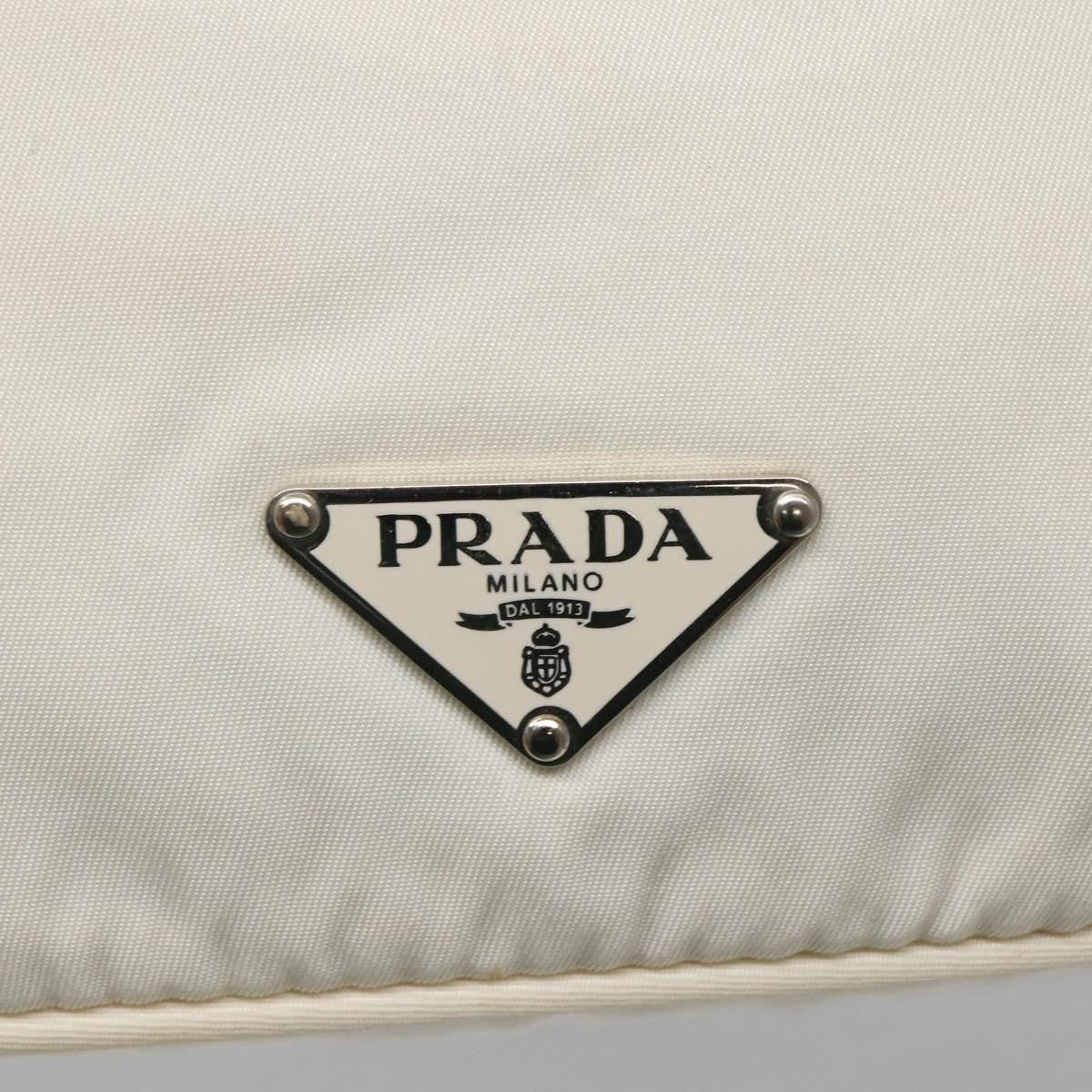 Prada Sirio Hobo Tessuto, WHITE, NYLON, Shoulder bag