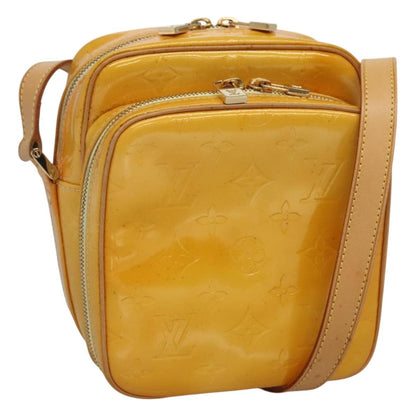 Louis Vuitton Wooster Handbag Monogram Vernis, YELLOW, PATENT_LEATHER, Handbag
