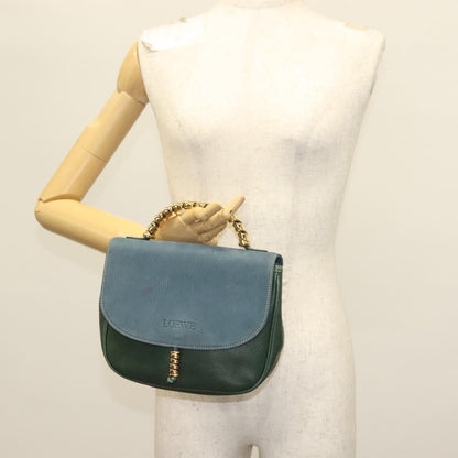 Loewe Vintage Velazquez Top Handle Bag Leather, GREEN, LEATHER, Handbag