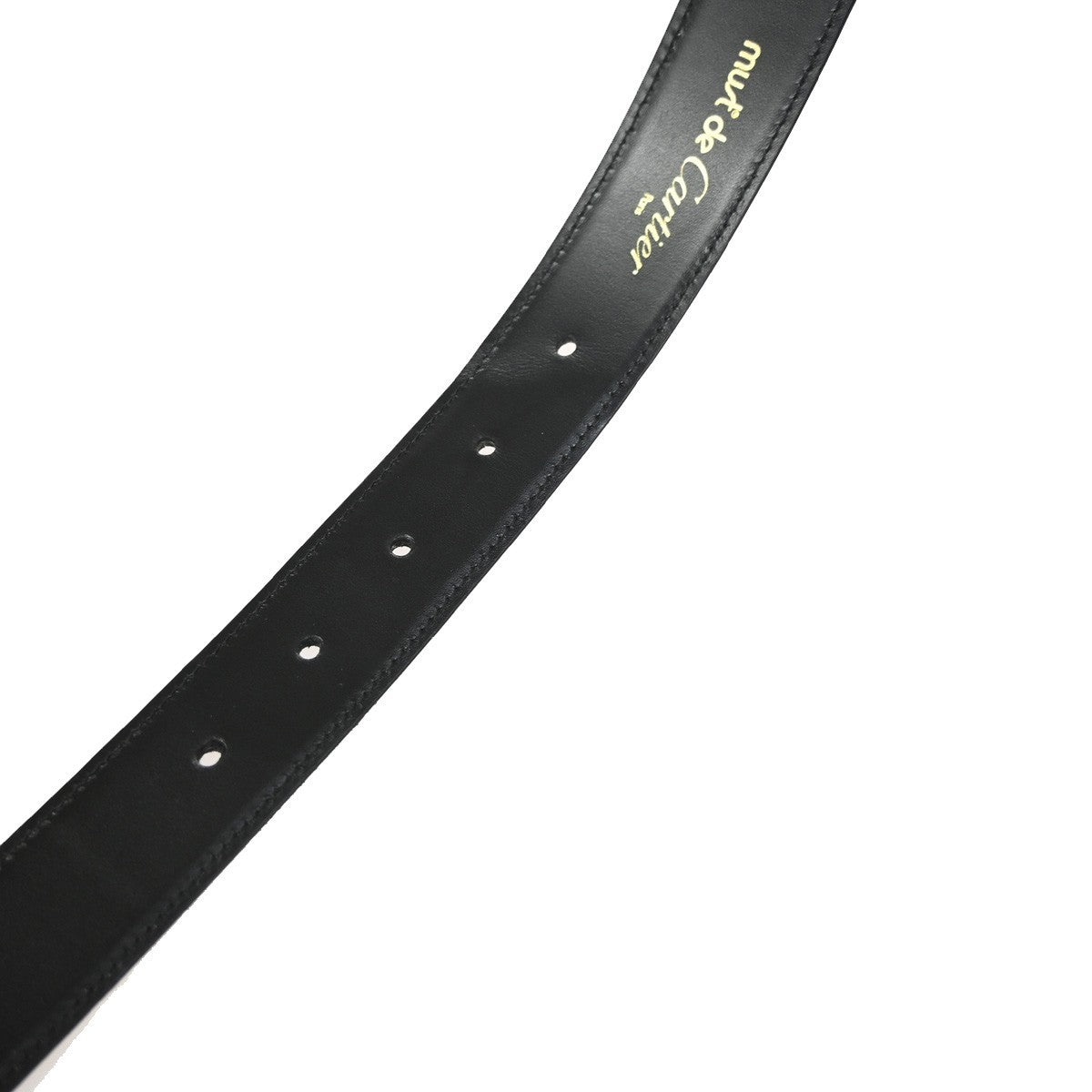 Cartier Santos Plaque Reversible Belt Leather, Black, Leather, Belt